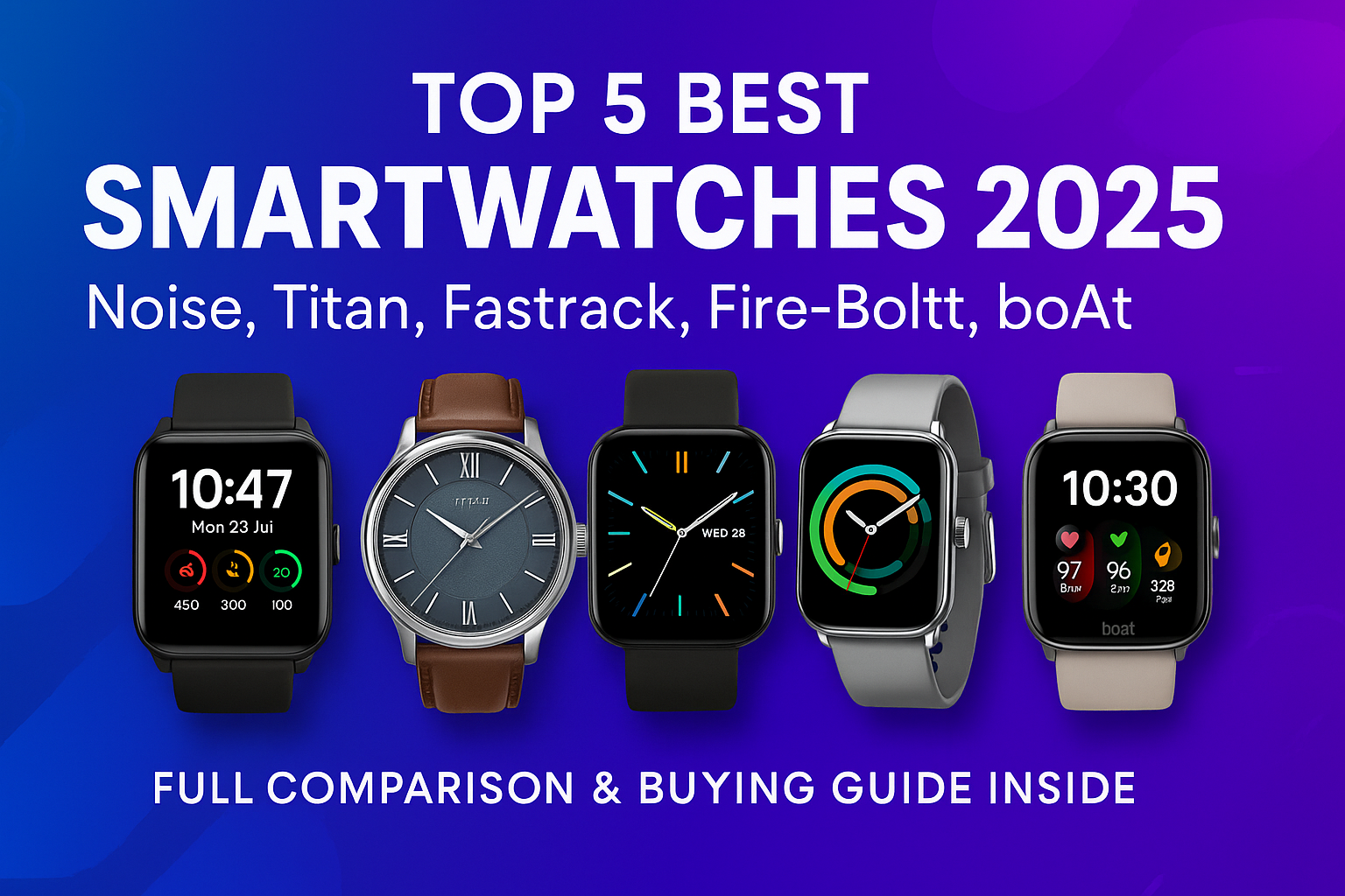 smart watch product comparison guide