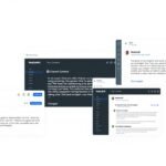 AI content creation tools showing text generation interfaces