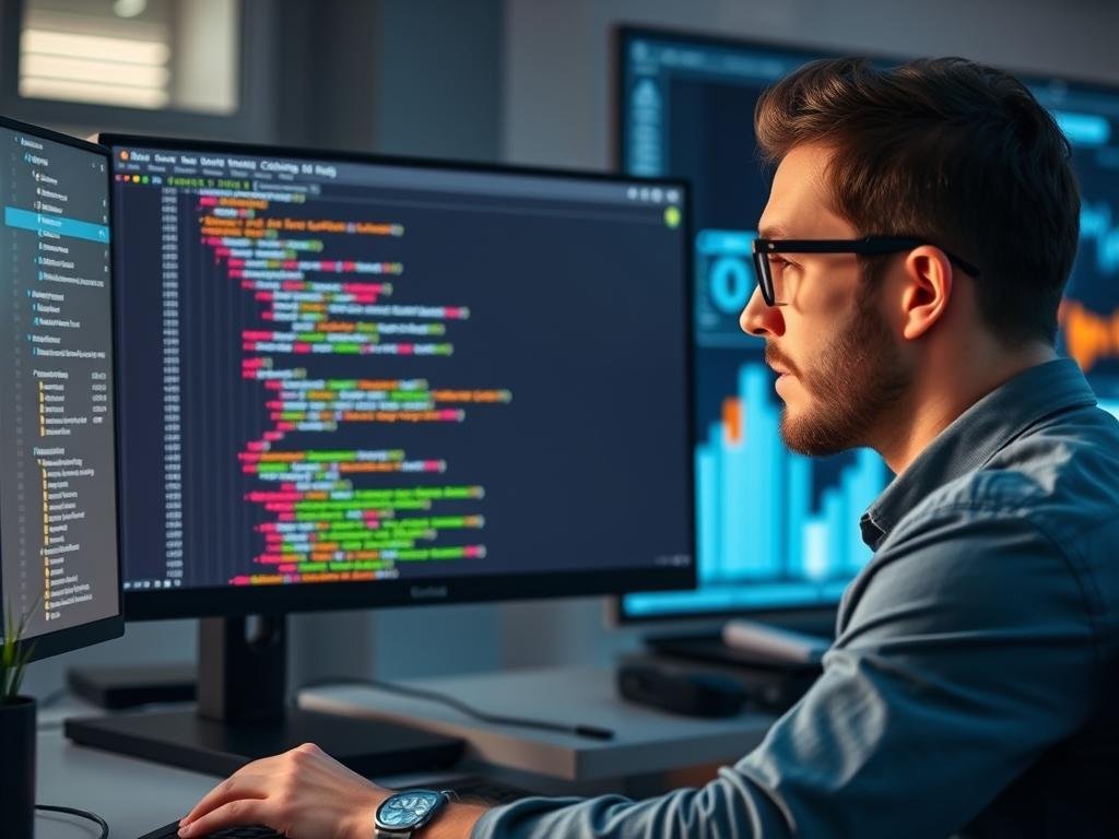 A developer using Claude to analyze and optimize complex code structures