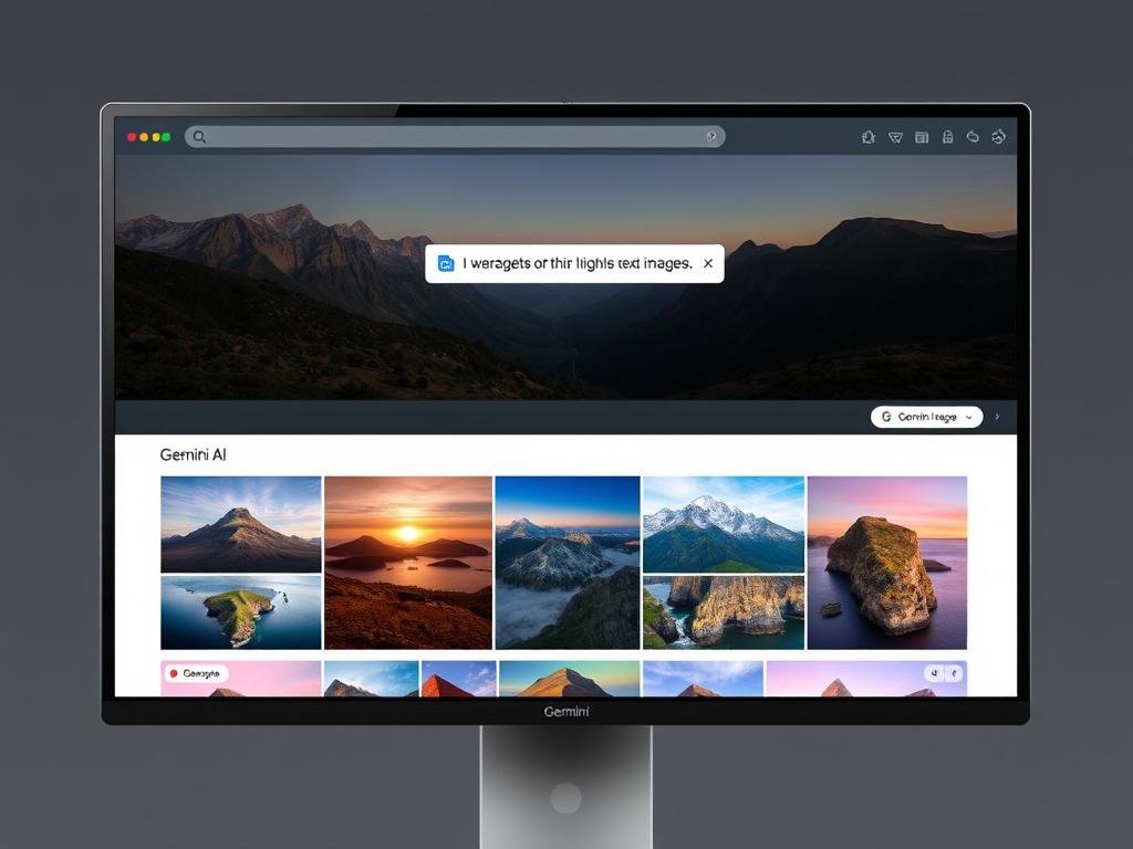 Gemini generating high-quality images based on a text prompt